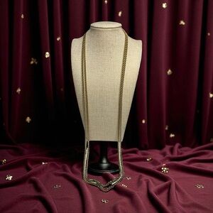 Monet Gold-Tone Double Chain Necklace